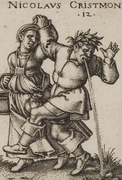 Das Bauernfest 1546 (Detail) von Hans Sebald Beham