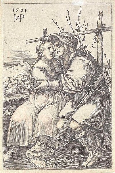 Bauer und seine Geliebte von Hans Sebald Beham