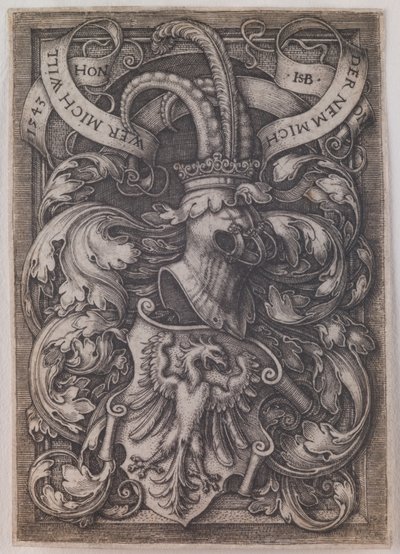Wappen mit einem Adler von Hans Sebald Beham