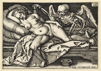 Der Tod und die schlafende Frau von Hans Sebald Beham