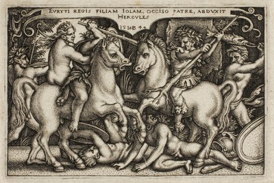 Herkules und Iole, aus Die Arbeiten des Herkules von Hans Sebald Beham