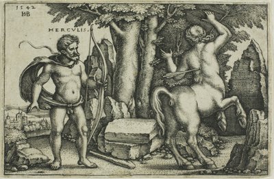 Herkules und Nessus von Hans Sebald Beham