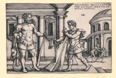 Lichas bringt das Gewand des Nessus zu Herkules von Hans Sebald Beham