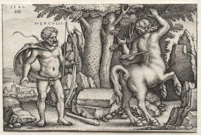 Herkules und Nessus von Hans Sebald Beham