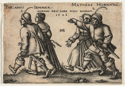 Die Bauernhochzeit oder die zwölf Monate von Hans Sebald Beham