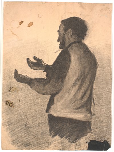Stehender Mann, der in die Hände klatscht von Hans Smidth