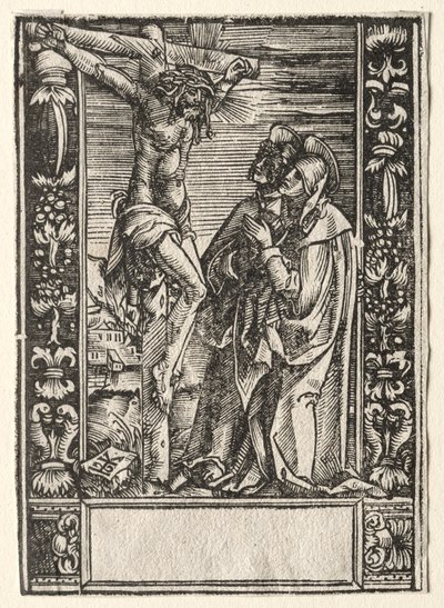 St. Maria und St. Johannes vor dem Kreuz von Hans Springinklee