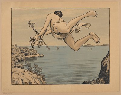 Fliegender Merkur, Tafel 76 von Hans Thoma