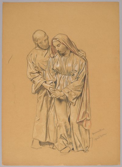 Maria mit dem hl. Johannes dem Evangelisten von Hans Thoma
