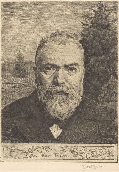Selbstporträt II von Hans Thoma