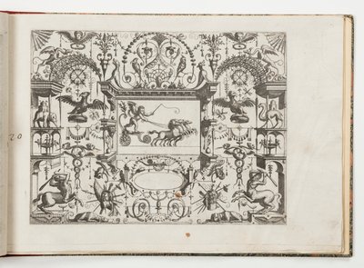 Tafel 20, aus Grotteßco in diverßche manieren von Hans Vredeman de Vries