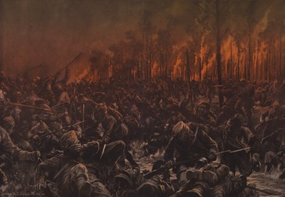 Ein nächtlicher Angriff auf die britischen Stellungen am Yser von Hans W. (after) Schmidt