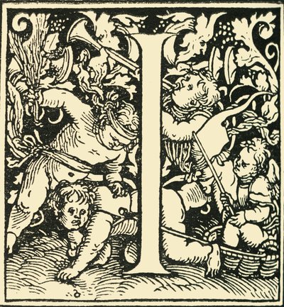 I - Ein Alphabet von Hans Weiditz, ca. 1520-1521, 1908 von Hans Weiditz