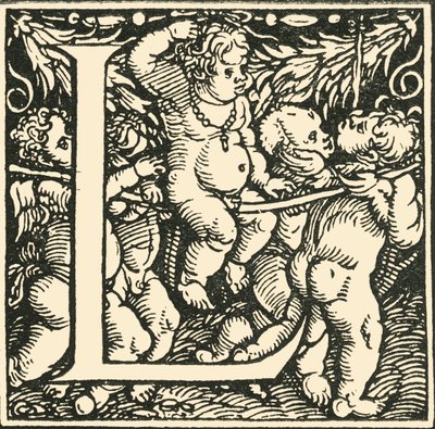 L - Ein Alphabet von Hans Weiditz, um 1520-1521, 1908 von Hans Weiditz