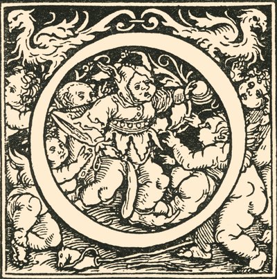 O - Ein Alphabet von Hans Weiditz, um 1520-1521, 1908 von Hans Weiditz