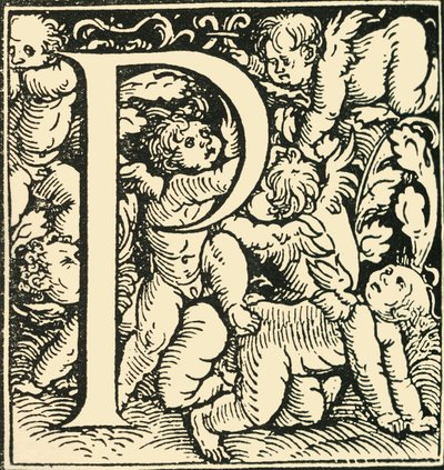 P - Ein Alphabet von Hans Weiditz, ca. 1520-1521, 1908 von Hans Weiditz