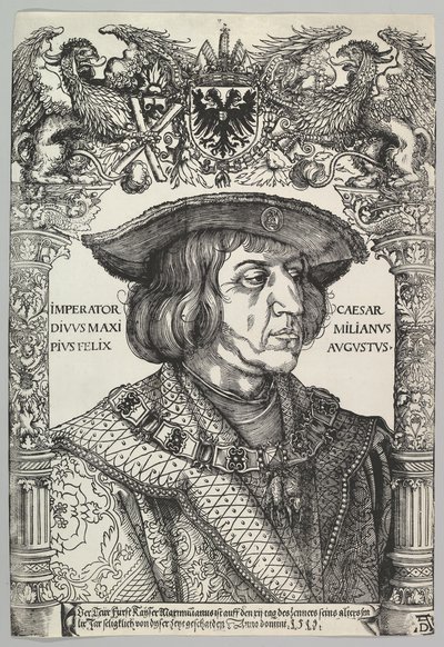 Porträt von Kaiser Maximilian I., 1519 von Hans Weiditz