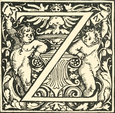 Z - Ein Alphabet von Hans Weiditz, ca. 1520-1521, 1908 von Hans Weiditz