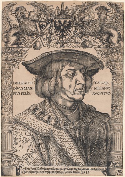 Kaiser Maximilian I. von Hans Weiditz, II, after Albrecht Dürer