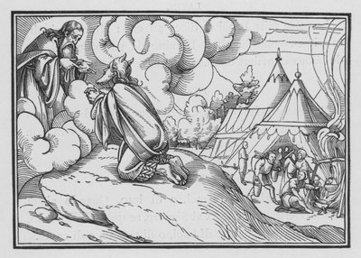 Mose weiht Aaron und seine Söhne, Levitikus VIII, 1-3 von Hans after Holbein the Younger