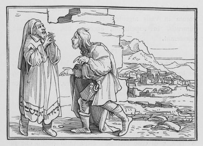 Nehemia trauert, fastet und betet, Nehemia I, 3 von Hans after Holbein the Younger