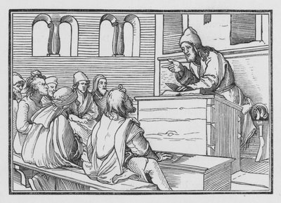 Die Prophezeiung von Amos, Amos I, 1 von Hans after Holbein the Younger