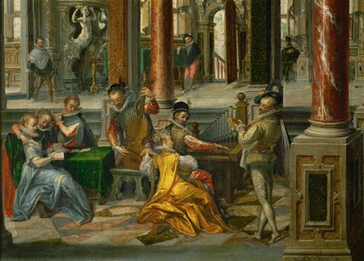 Palastarchitektur mit Musikern von Hans or Jan Vredeman de Vries