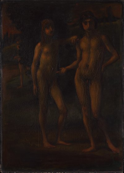 Jünglinge in einer Landschaft („Zwei Jünglinge“) von Hans von Marées