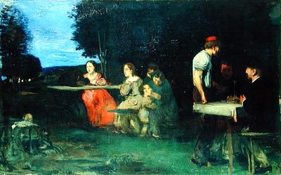 Eine römische Szene, 1871 von Hans von Marées