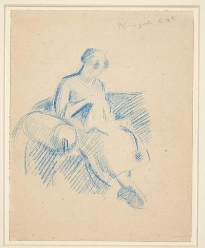 Nähendes Mädchen von Harald Giersing