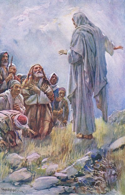Geht hin und lehrt alle Völker, Illustration aus Harold Copping Bilder: Die Kronen-Serie, ca. 1920er von Harold Copping