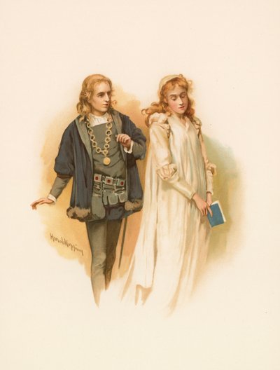 Hamlet und Ophelia von Harold Copping