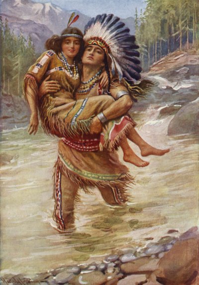 Hiawatha und Minnehaha von Harold Copping