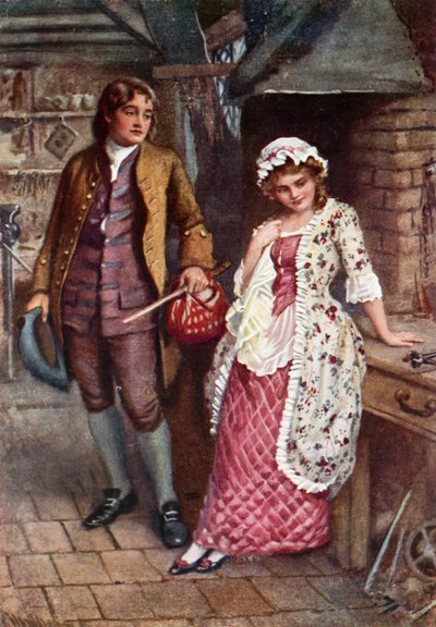Joe Willet und Dolly Varden von Harold Copping