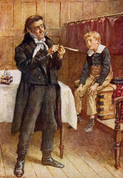 Mr. Wackford Squeers und der neue Schüler, Illustration für 