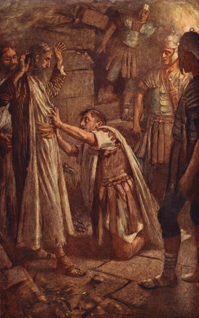 Neues Testament: "Meine Herren, was muss ich tun?" von Harold Copping