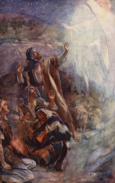 Neues Testament: Die Hirten von Bethlehem von Harold Copping