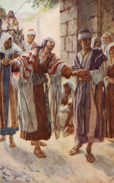 Neues Testament: "Warum verfolgst du mich?" von Harold Copping