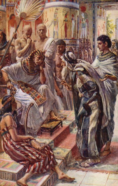 Altes Testament: Jakob vor dem Pharao von Harold Copping