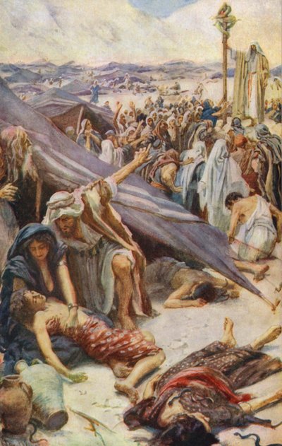 Altes Testament: Der eherne Schlang von Harold Copping