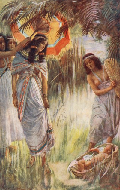 Altes Testament: Das Auffinden des Moses von Harold Copping