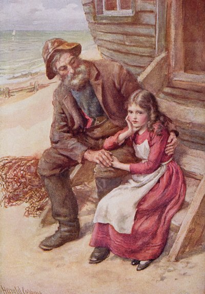 Peggotty und kleine Emily, Illustration für 