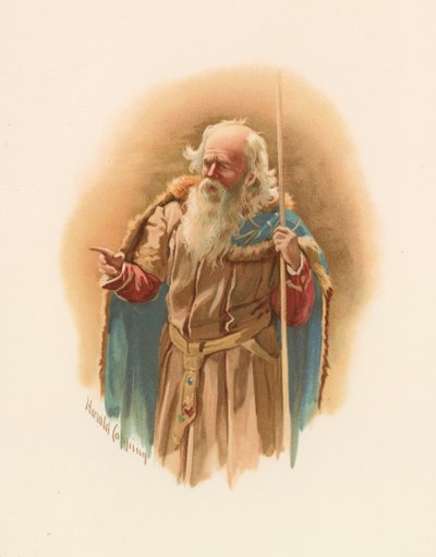 Polonius, aus Shakespeares Hamlet von Harold Copping