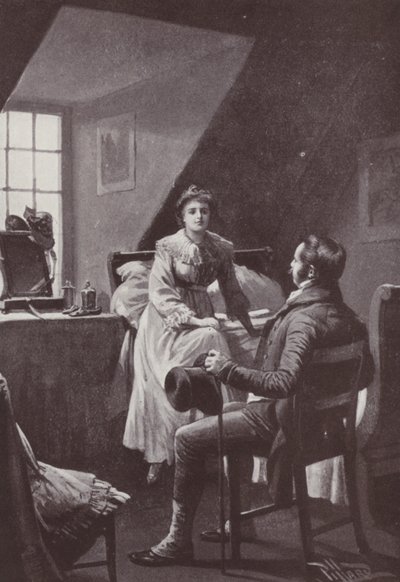 Illustration zu Vanity Fair von William Makepeace Thackeray (Lithografie) von Harold Hume Piffard