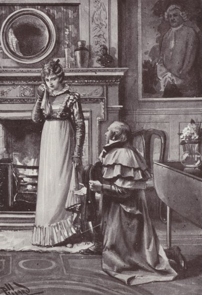 Illustration zu Vanity Fair von William Makepeace Thackeray (Lithografie) von Harold Hume Piffard