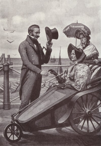 Illustration zu Vanity Fair von William Makepeace Thackeray (Lithografie) von Harold Hume Piffard