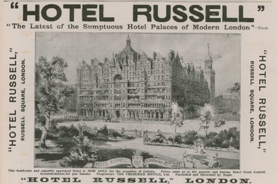 Hotel Russell, Russell Square, London von Harold Oakley