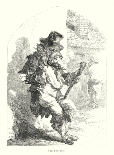 Lustige Hunde: Der niedrige Hund von Harrison William Weir