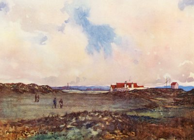 Golfplätze: Portmarnock, der zweite Schlag am achtzehnten Loch von Harry (1878 1950) Rountree