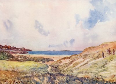 Golfplätze: Portrush, auf dem Weg zum siebzehnten Grün von Harry (1878 1950) Rountree